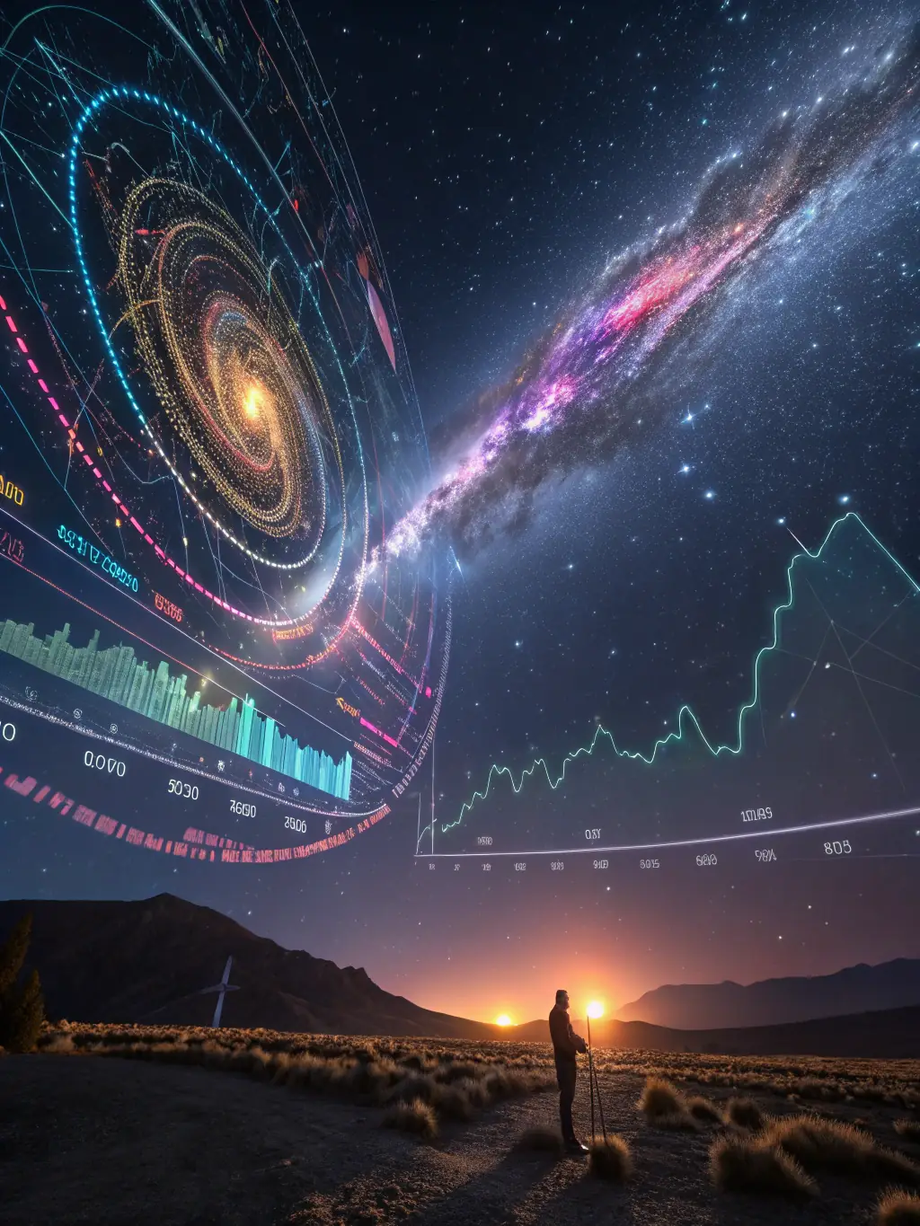 An image depicting AI algorithms analyzing data, illustrating the power of AI implementation in enhancing business operations and decision-making.